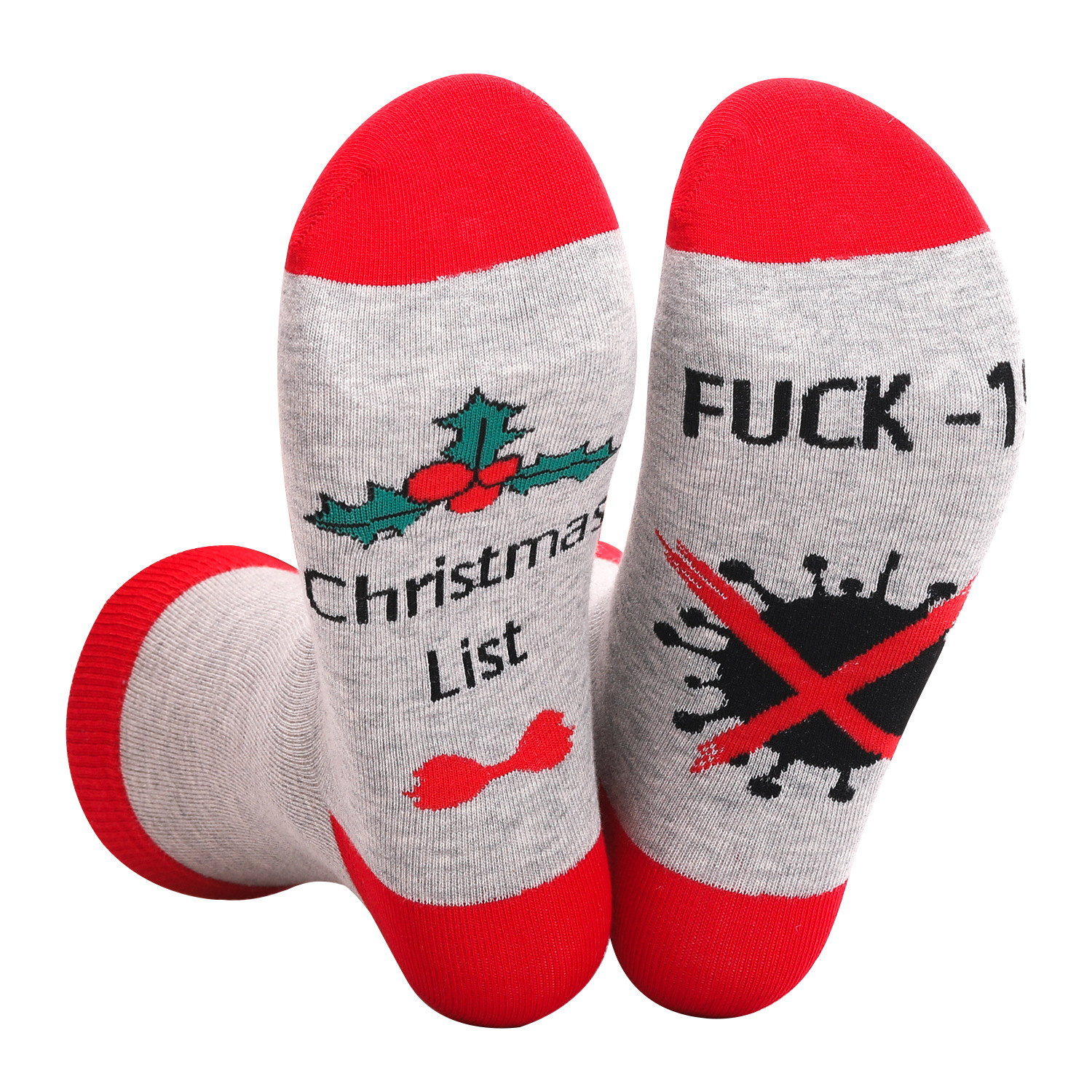 Christmas List Socks Crew Socks Novelty Letters Socks Novelty Socks